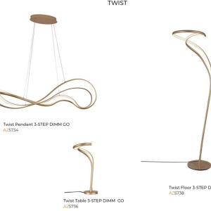 Veioza/Lampa de masa LED TWIST 3-STEP DIMM GO 143728 universul-luminii.ro