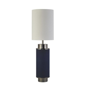 Veioza, lampa de masa moderna Flask bluemarin/ nickel negru 112638 universul-luminii.ro