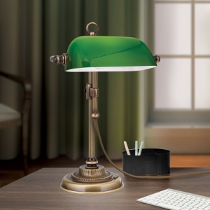 Veioza/Lampa de masa stil clasic HARVARD patina/verde 157278 universul-luminii.ro