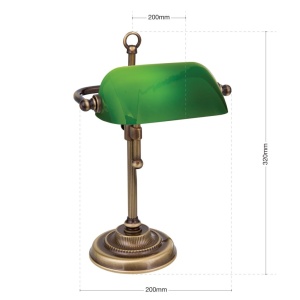 Veioza/Lampa de masa stil clasic HARVARD patina/verde 235618 universul-luminii.ro