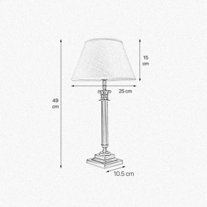 Veioza, Lampa de masa stil italian din alama Classic - Img 3
