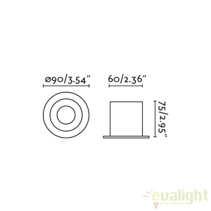 Veioza / Lampa design modern minimalist TEN cupru 62157 61508 universul-luminii.ro
