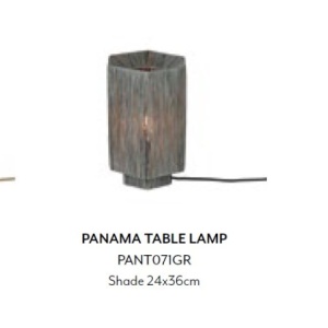 Veioza/Lampa Eco din Rafie, Panama octogon L, maro 166998 universul-luminii.ro