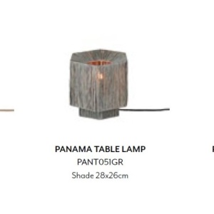 Veioza/Lampa Eco din Rafie, Panama octogon S, natur 166938 universul-luminii.ro