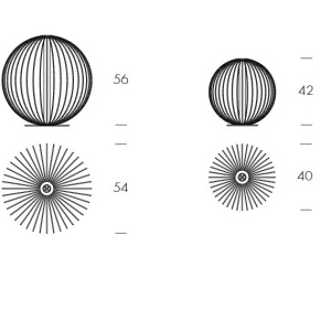 Veioza LED deosebita design LUX Mandala 54cm 198888 universul-luminii.ro