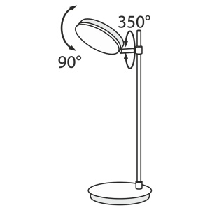 Veioza LED design tehnic Fad negru MYMOD070TL-L8B3K 196108 universul-luminii.ro
