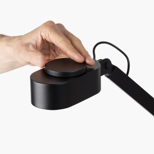 Veioza LED dimabila / Lampa de birou design ultra-modern INVITING neagra 214998 universul-luminii.ro