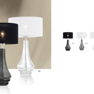 Veioza moderna design elegant AMAZONKA gri/negru 103648 universul-luminii.ro