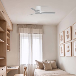 Ventilator tavan smart sistem TUYA si telecomanda HEY TUB S alb