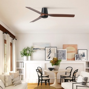 Ventilator tavan smart sistem TUYA si telecomanda PUNT TUB M negru/nuc
