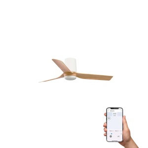 Ventilator tavan smart sistem TUYA si telecomanda PUNT TUB S alb/artar - Img 2