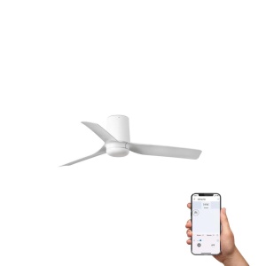 Ventilator tavan smart sistem TUYA si telecomanda PUNT TUB S alb - Img 2