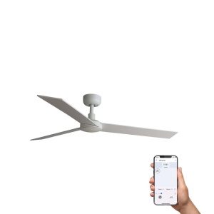 Ventilator tavan smart sistem TUYA si telecomanda RUDDER 3 L alb/frasin - Img 2