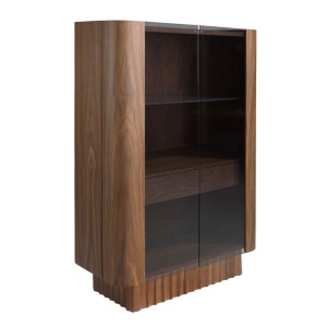 Vitrina, Bufet cu iluminat deosebit design LUX Walnut - Img 4