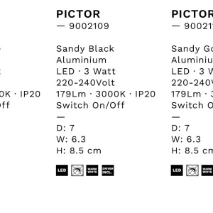 Aplica alba cu spot LED directionabil PICTOR 248259 universul-luminii.ro