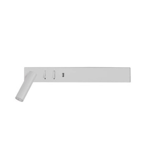 Aplica ambientala cu reader LED directionabil si USB Charger Vida alba NVL-9533524