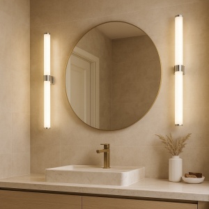 Aplica baie LED, Protectie IP44 otel cromat, sticla BATUMI 8925 - Img 2