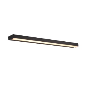 Aplica baie liniara LED Trio 7W, Negru, IP44, 4000K