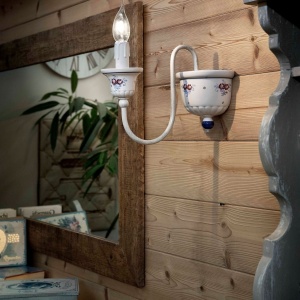 Aplica clasica realizata manual din ceramica SANREMO 128099 universul-luminii.ro