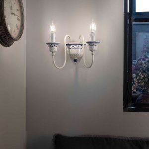 Aplica clasica realizata manual din ceramica SANREMO 128159 universul-luminii.ro