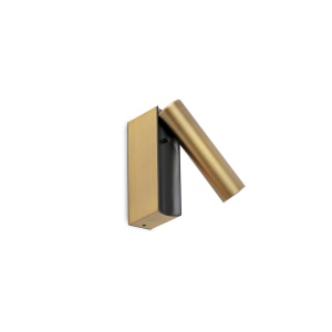 Aplica cu reader LED directionabil stil minimalist CRONOS bronz - Img 3