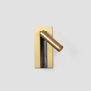 Aplica cu reader LED directionabil stil minimalist GABO USB C bronz - Img 6