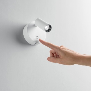 Aplica cu reader LED directionabil USB-C ELF AP BIANCO - Img 3