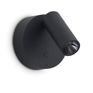 Aplica cu reader LED directionabil USB-C ELF AP NERO