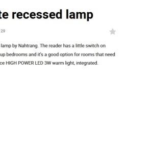 Aplica cu reader LED incastrabila stil minimalist SUAU alba 123679 universul-luminii.ro