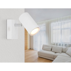 Aplica cu spot design modern ROBBY alb 114249 universul-luminii.ro