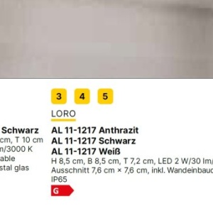 Aplica de exterior moderna IP65 MONDO 1L negru 235809 universul-luminii.ro