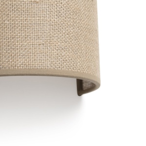 Aplica de perete ambientala design natural OTTON R Round 2L iuta 127169 universul-luminii.ro