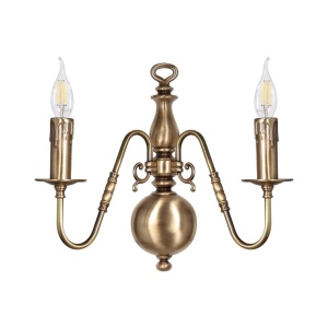 Aplica de perete clasic elegant din alama masiva Flemish