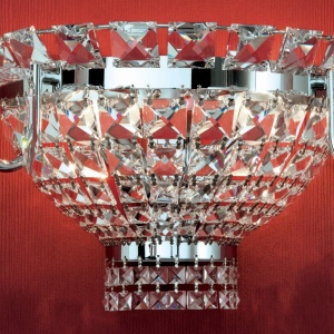 Aplica de perete cristal Swarovski AMBASSADOR crom, 3, universul-luminii.ro