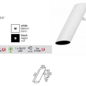 Aplica de perete cu 1 spot directionabil Link 29873 51439 universul-luminii.ro