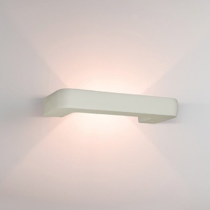 Aplica de perete cu lumina ambientala design modern Gypus alb 32cm