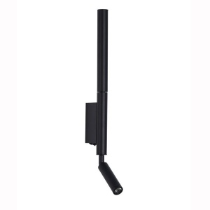 Aplica de perete cu reader LED Architect negru 628789 universul-luminii.ro