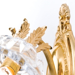 Aplica de perete design clasic LA BOHEME 2L, auriu - Img 6