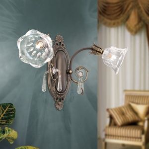 Aplica de perete design clasic LA BOHEME 2L, patina veche 241489 universul-luminii.ro