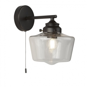 Aplica de perete design clasic School House negru 8708-1BK SRT - Img 1