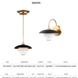 Aplica de perete design deosebit BARRON - Img 2