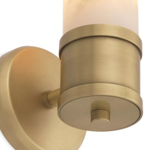 Aplica de perete design LUX Claridges Single alama antic/ alabastru 209339 universul-luminii.ro