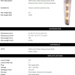Aplica de perete design LUX Todd 222839 universul-luminii.ro