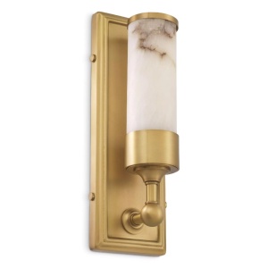 Aplica de perete design LUX Valentine alama antic/ alabastru 112879 universul-luminii.ro