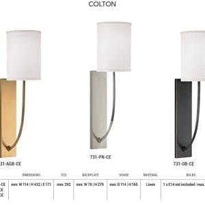Aplica de perete design minimalist COLTON nichel lustruit - Img 5