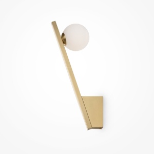 Aplica de perete design modern minimalist Kazimir auriu/alb - Img 1