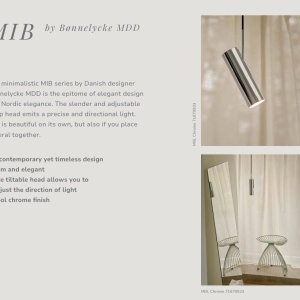 Aplica de perete Design Modern Minimalist, Metal, MIB 6 Chrome 166929 universul-luminii.ro