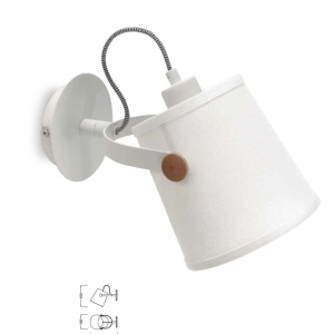 Aplica de perete design modern NORDICA alba 139219 universul-luminii.ro
