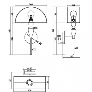 Aplica de perete design modern Prima crom 118659 universul-luminii.ro