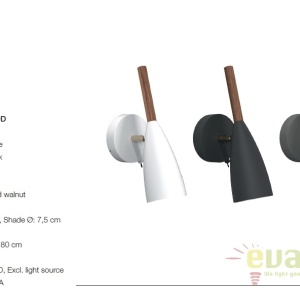 Aplica de perete design nordic Pure alba 78271001 DFTP - Img 4